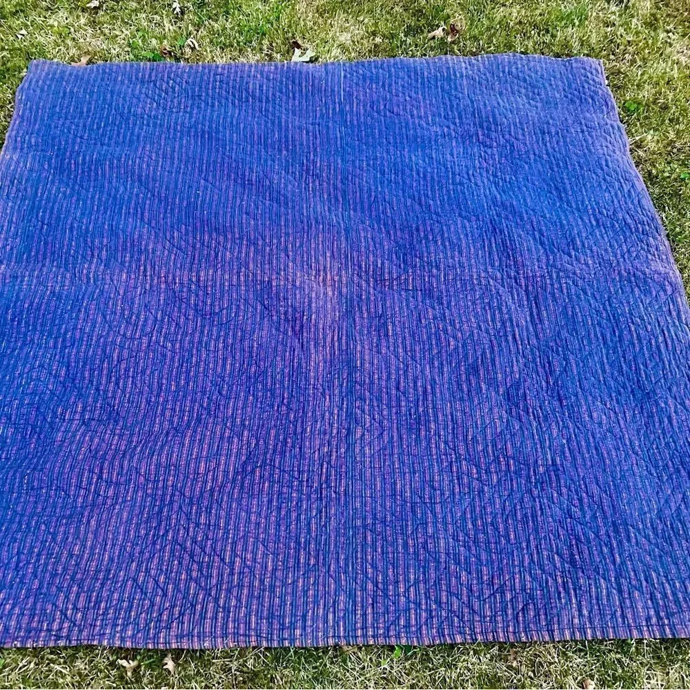 Vintage Hand Stitched Pinwheel Quilt  - 72” 1930’s-1940’s Folk Art Vibrant